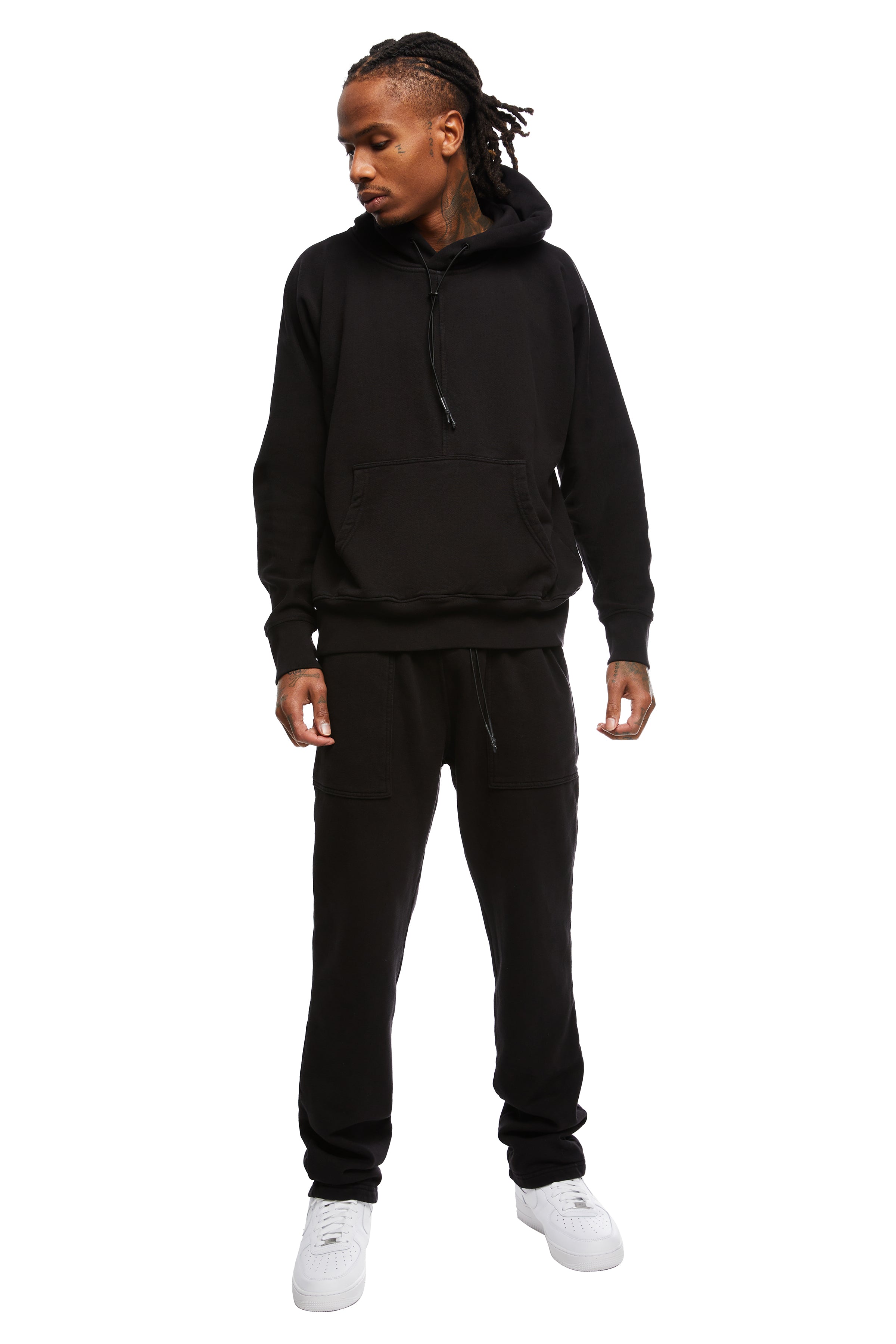 Shop Btfl Cotton Sweatpants In Black