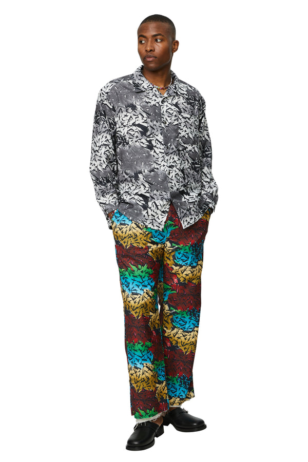 PERSONAL DATA PRINTED TROUSERS (SUI COL) – tons-shop