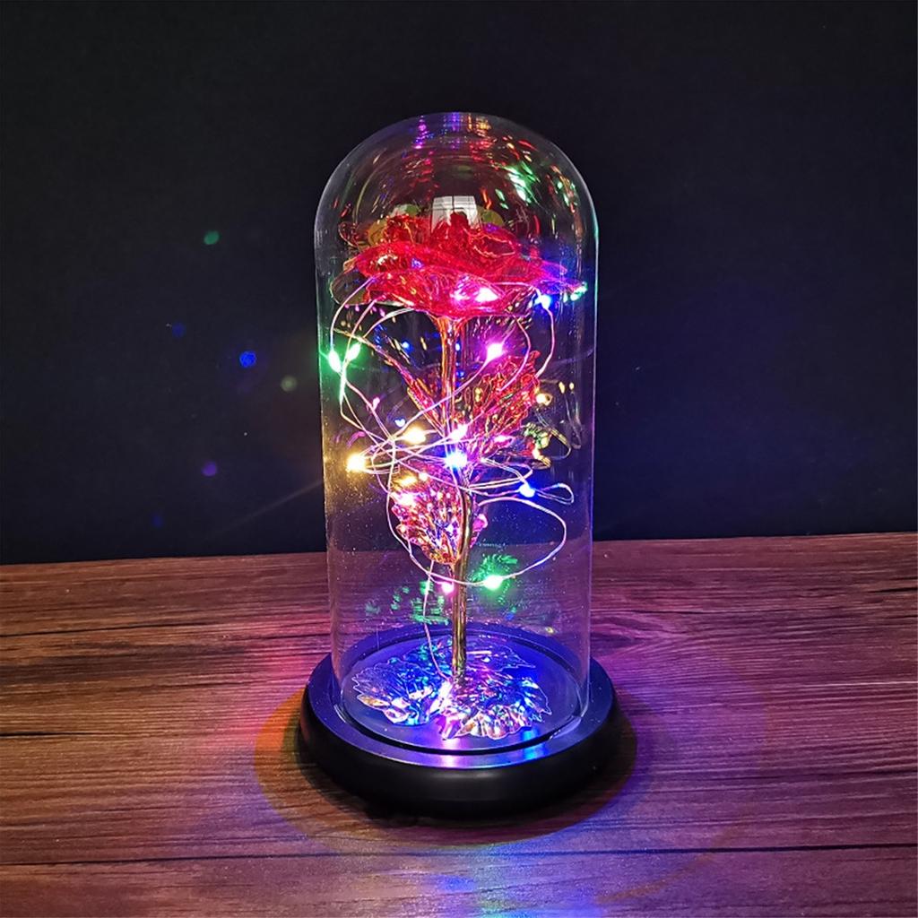 ROSA ETERNA CON LUZ LED EN CÚPULA DE CRISTAL – TRENDING PRODUCTS STORE 1