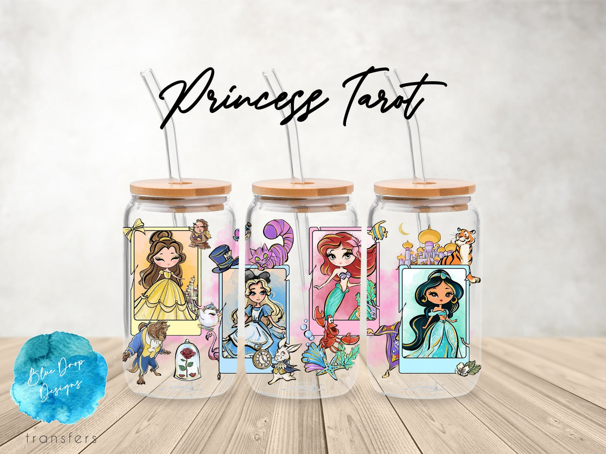 Disney Princesses UV DTF Cup Wrap – Blue Drop Transfers