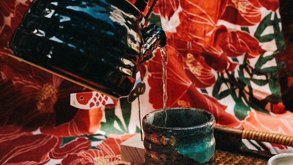 Pouring Green tea of Amaterasu