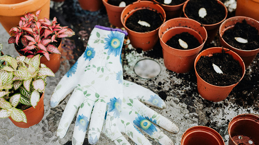 ictured here are gardening gloves adorned with the serene blues and greens of the Earth, symbolizing Pisces' connection to the intuitive and fluid aspects of life.