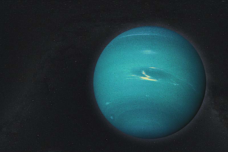 Planet Uranus floating in the darkness of space, symbolizing the concept of Uranus Retrograde in Taurus and the importance of being okay with not getting instant results.