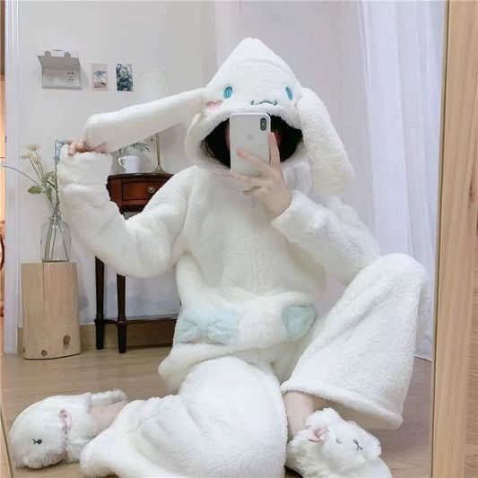 Fuzzy bunny onesie store