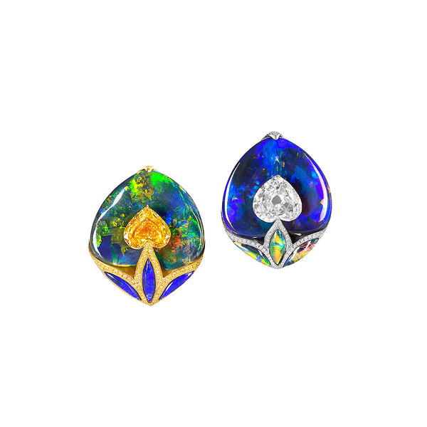 Boghossian - Kissing Diamond and Opal Earrings