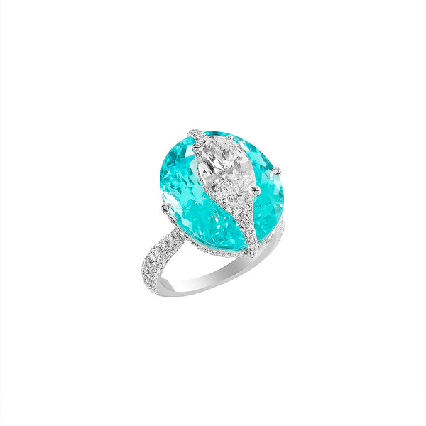 Boghossian - Kissing Paraiba Ring