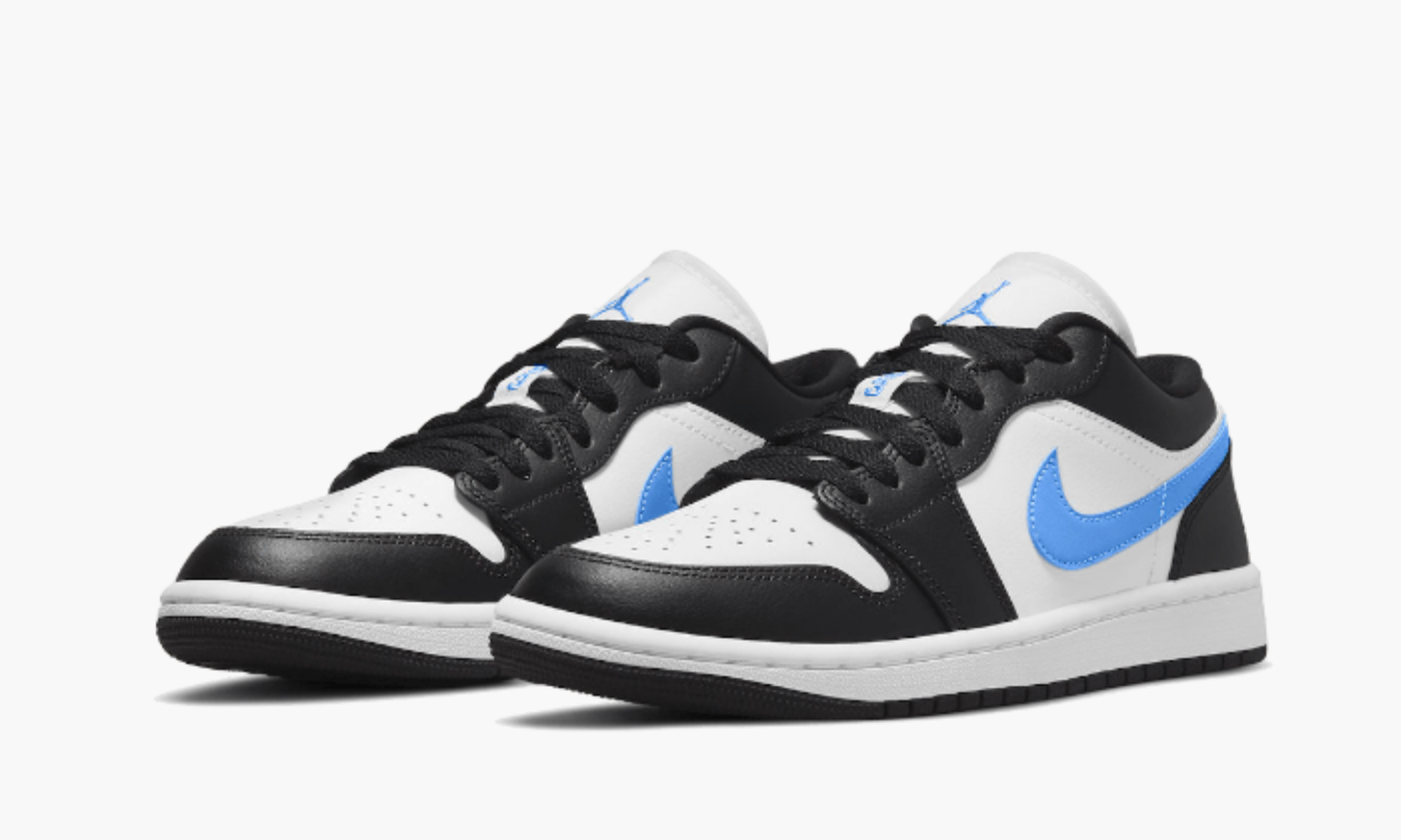 black and light blue jordan 1