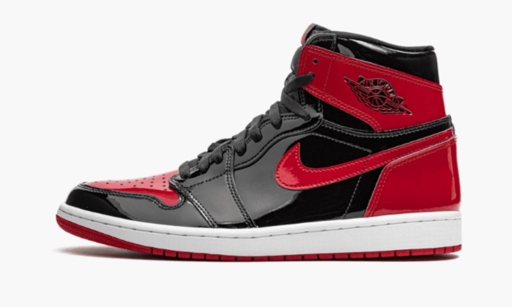 black and red jordan bred