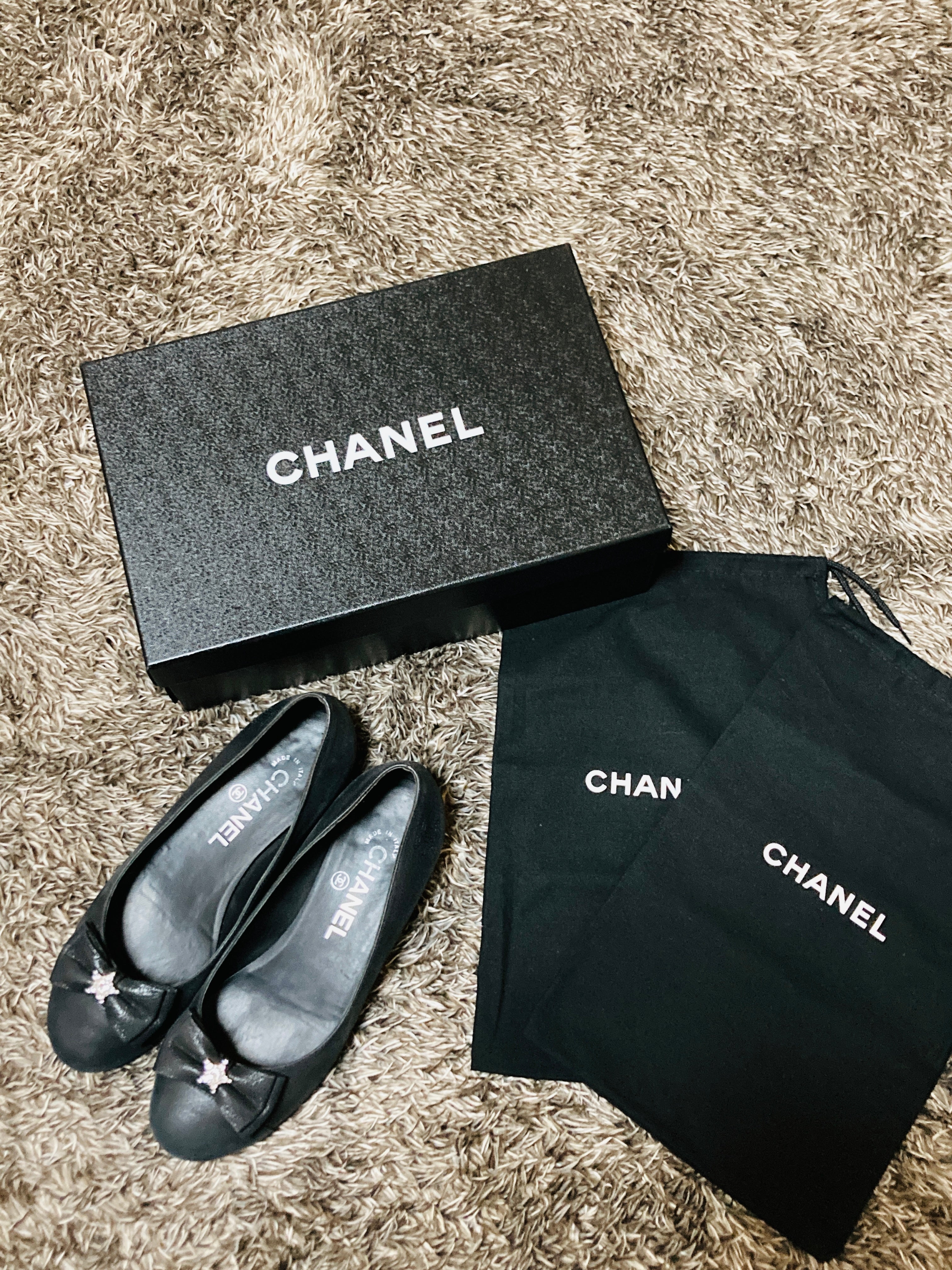 CHANEL パンプス ネイビー 37C 安い売筋品 safetec.com.br