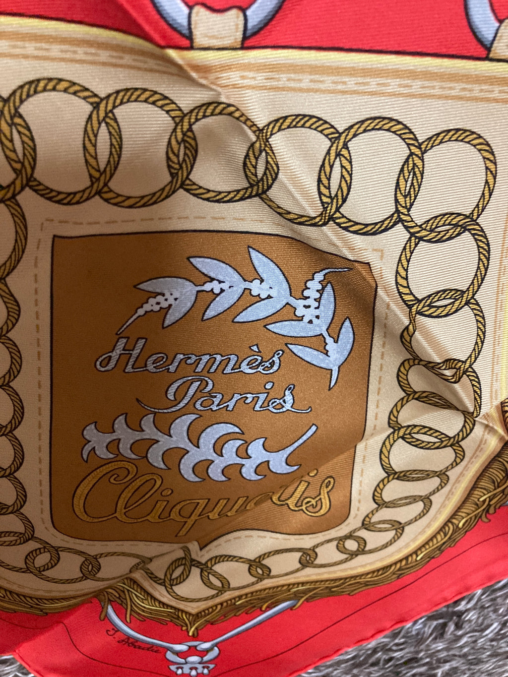 HERMES　エルメス　スカーフ　カレ　カチカチ　剣