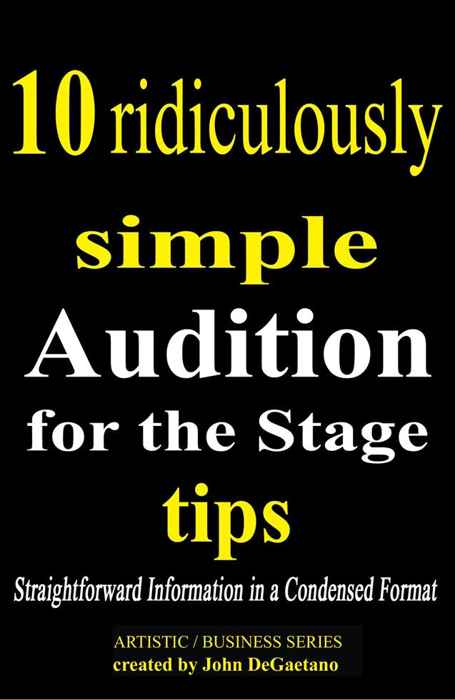 Simple Audition for the Stage Tips Book Cover