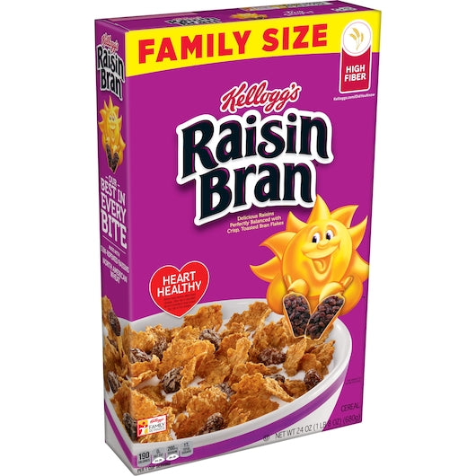 Kellogg's Cereal Raisin Bran Case 1.52oz/Box (Pack of 70)