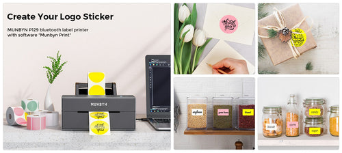 MUNBYN Bluetooth printer is capable of printing labels and stickers in multiple sizes for multiple purposes.