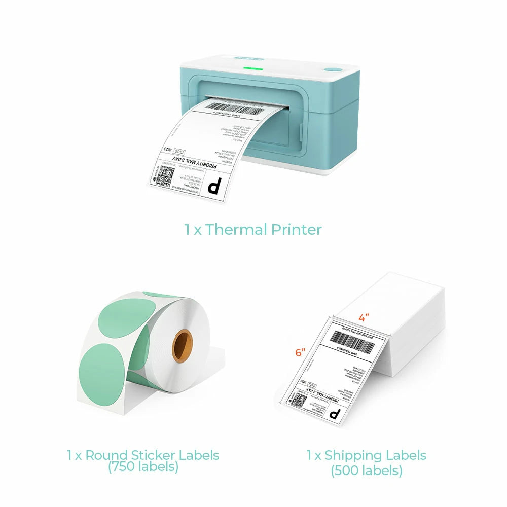 MUNBYN Thermal Label Printer Starter Kit