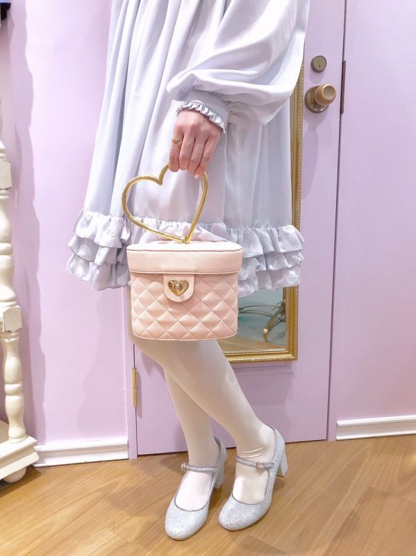 Rosemarie seoir♡heartquilting vanity bag - ハンドバッグ