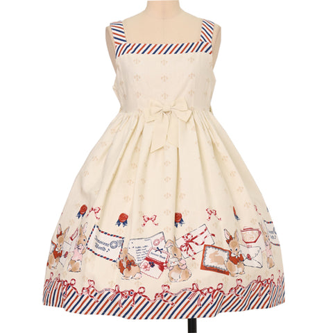 Rabbit Letter High Waist JSK | Innocent World | Wunderwelt Fleur