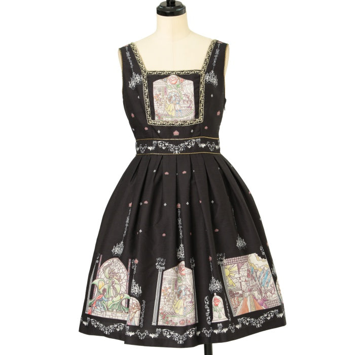 Used Disney ステンドグラスワンピース ベルver Secret Honey Wunderwelt Online Shop Gothic Lolita Second Hand Clothing