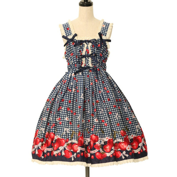 お歳暮 メタモルフォーゼ Sweet sweet Gingham JSK berry gingham