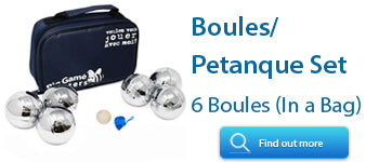 Petanque set in a luxury canvas bag