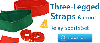 set with straps for three legged race