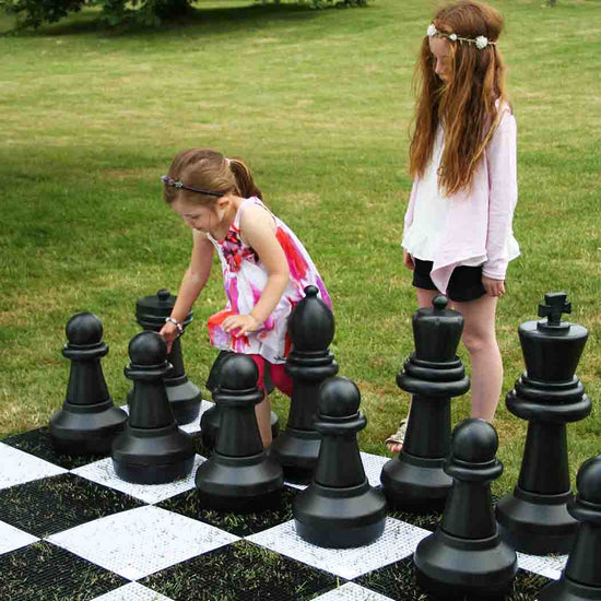 Giant Chess Set and Lawn Friendly Board Package – Big Game Hunters