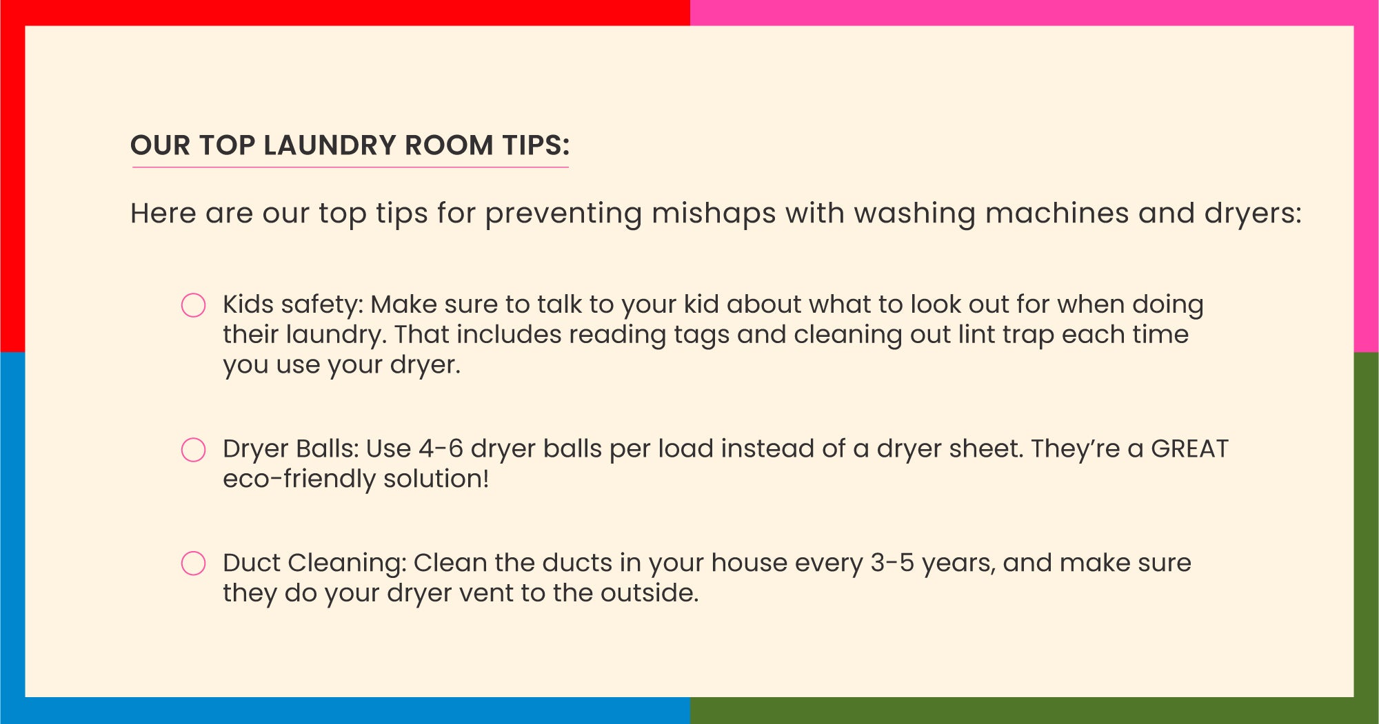 Laundry Room Tips