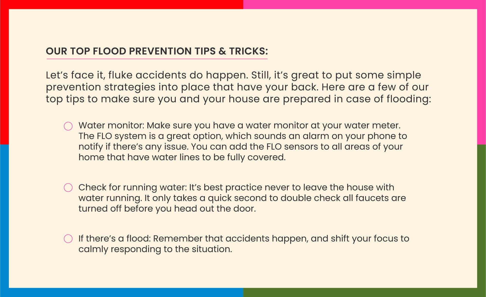 Flood Prevention Tips