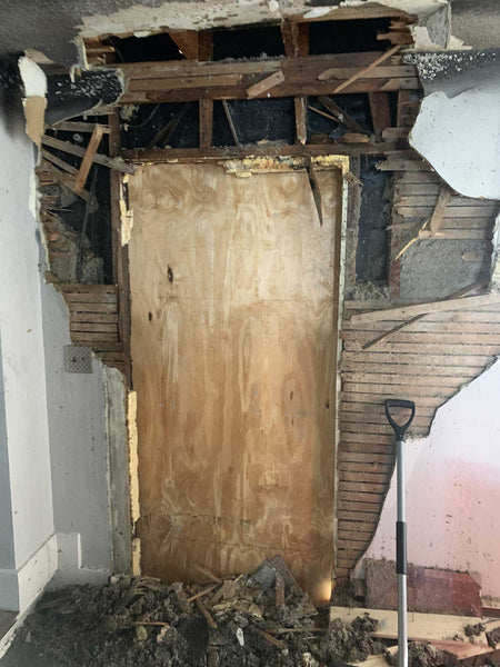 Living Room Door Fire Damage