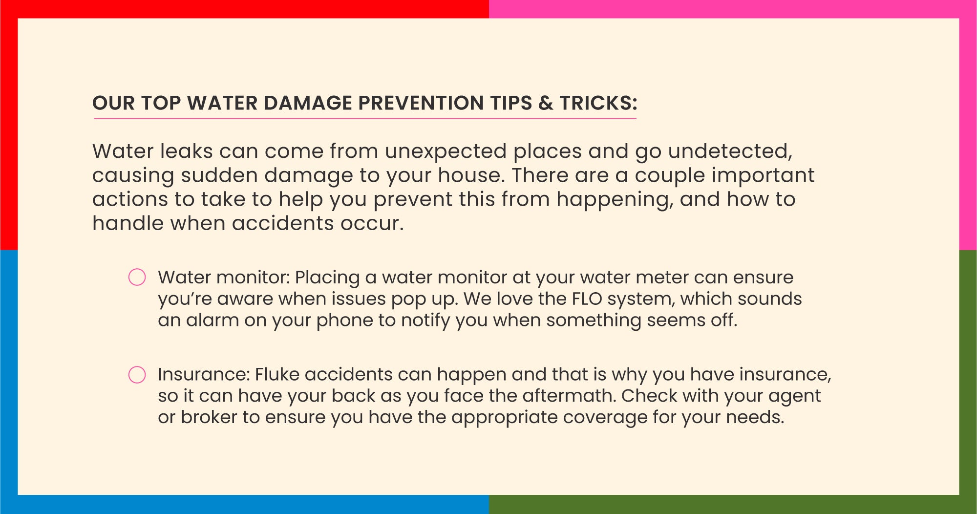 Our Top Water Damage Prevention Tips