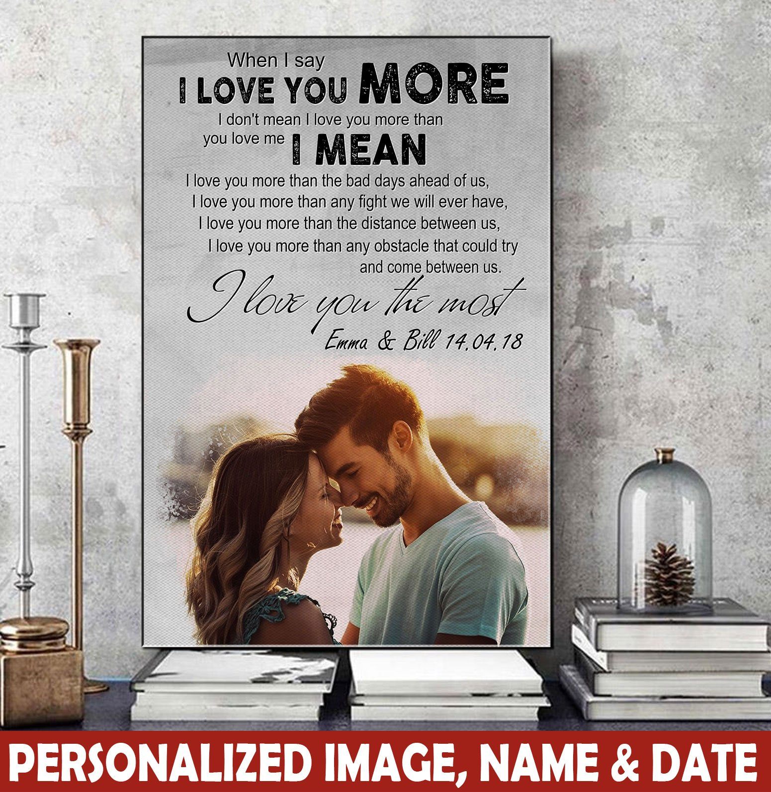 Custom Personalized Couple Canvas - Gift Idea For Couple/ Gift To Her/ -  laihair