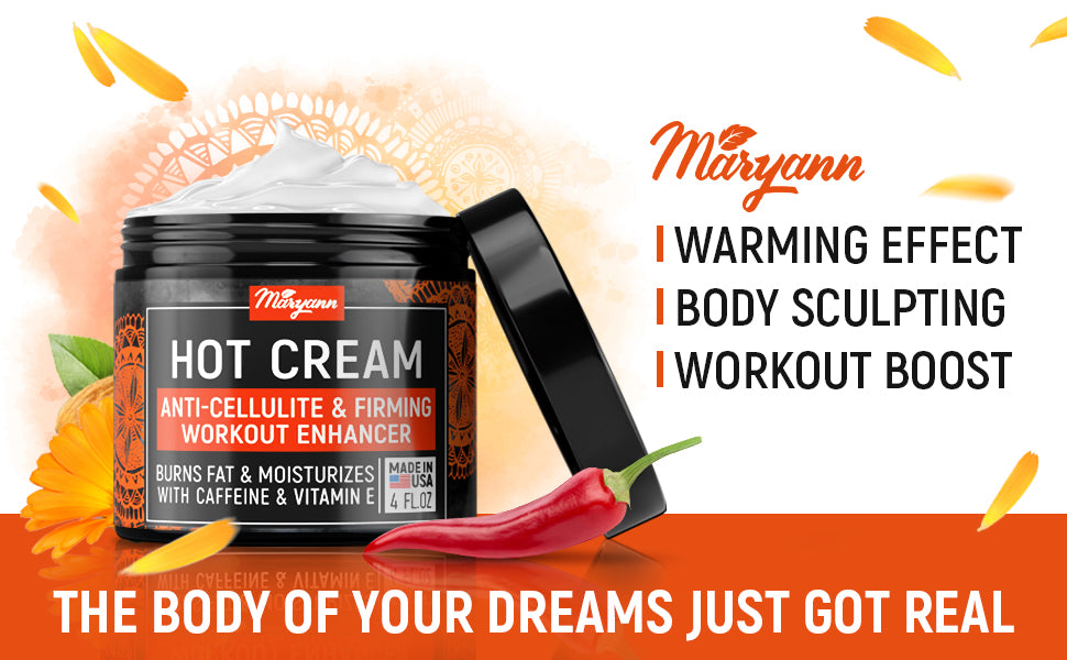 Anti Cellulite Body Sculpting Hot Cream – Maryann Organics