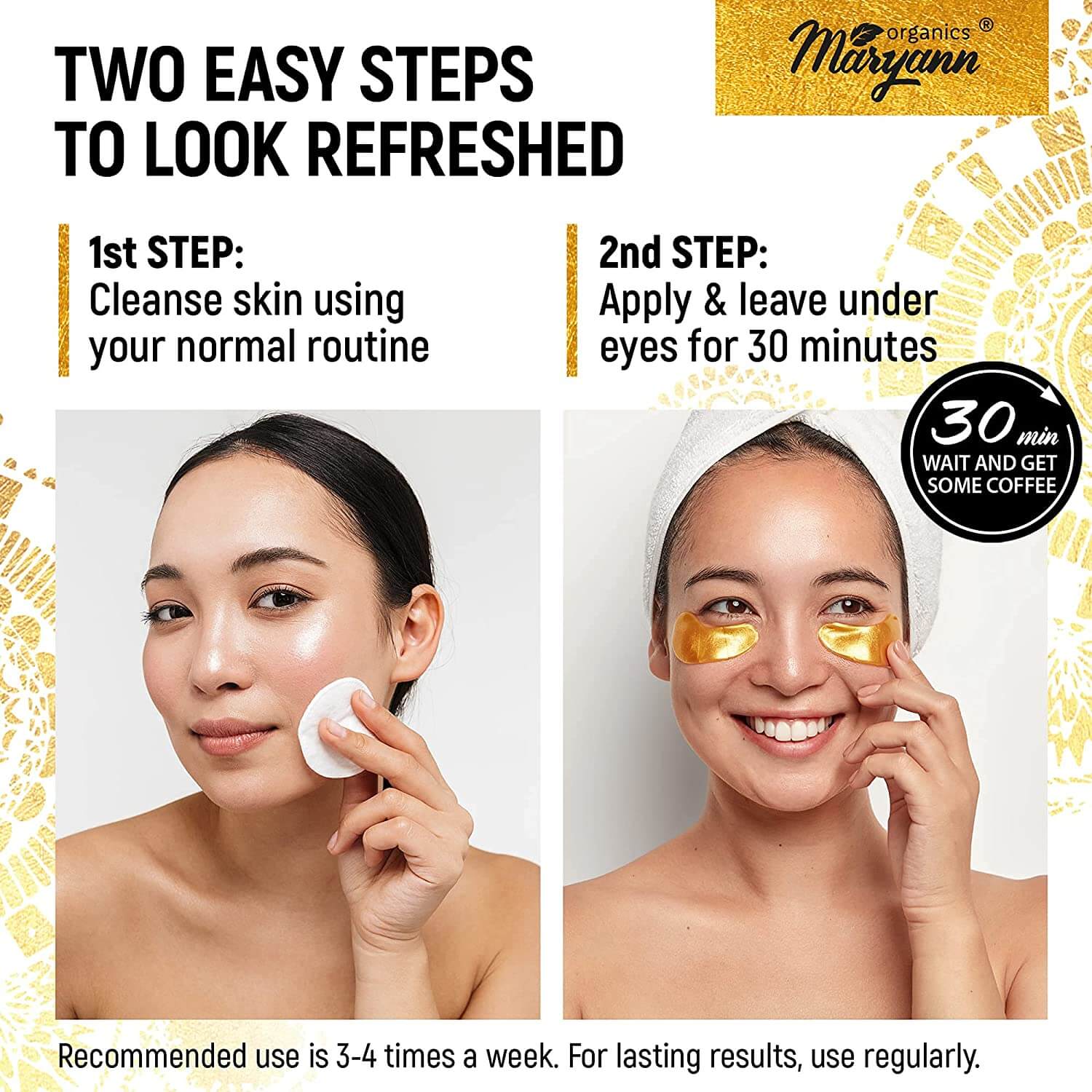 Under Eye Collagen & 24K Gold Masks