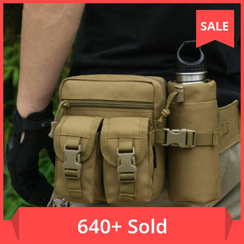 Utility Tactical Men Waist Bag Pack Pouch Military Hiking Camping Belt Bag  qw