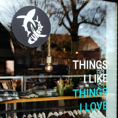 Schaufenster "Things I Like, Things I Love"