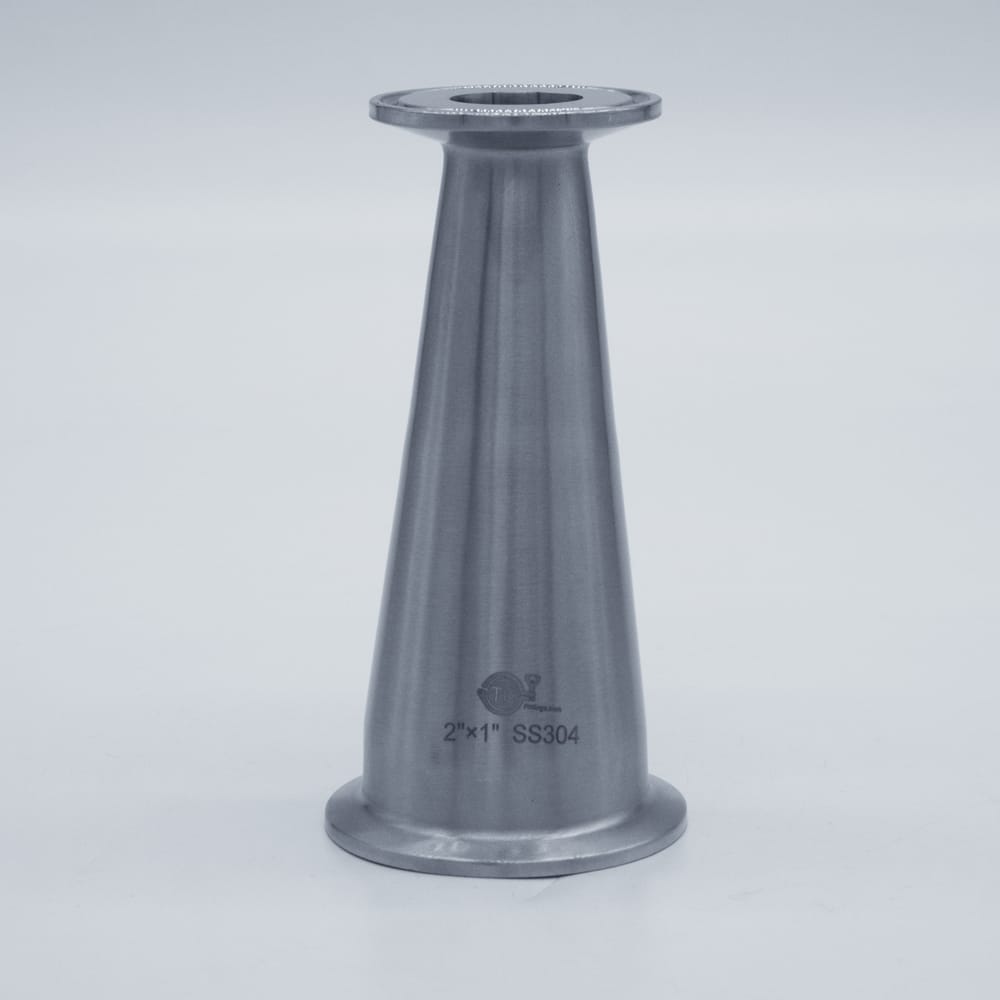 2" x 1" Tri-Clamp Concentric Reducer