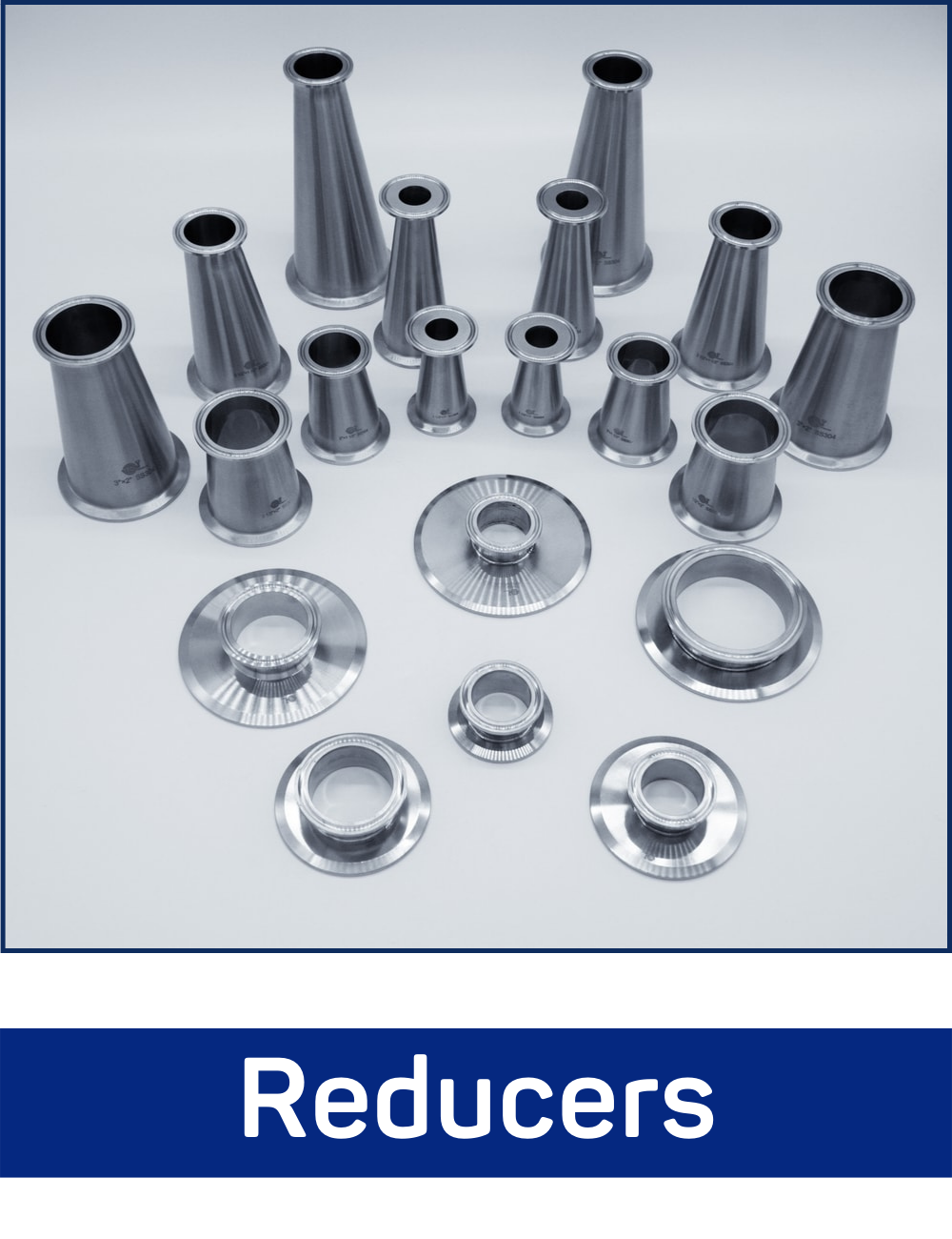 Stainless Tri-Clamp to Tri-Clamp Adapter Fittings