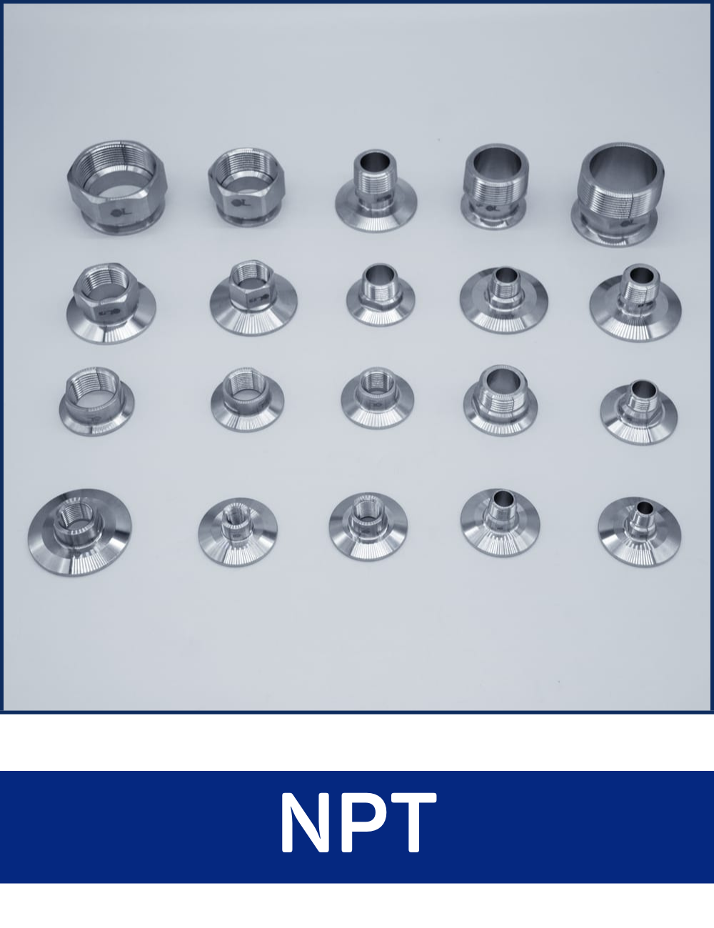 Stainless Tri-Clamp to NPT Adapter Fittings