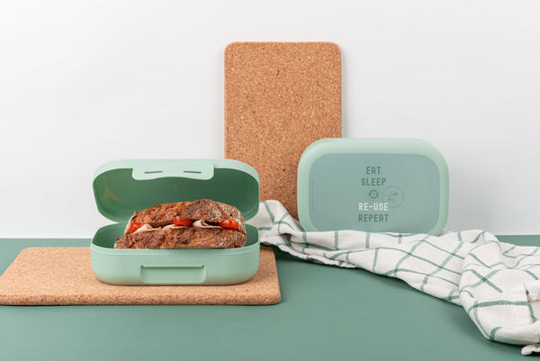 Amuse - grüne Bio-Lunchbox aus recyceltem Kunststoff | Waya