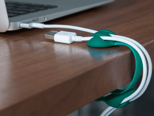 Bobino - Schreibtisch Kabelhalter für Laptopkabel