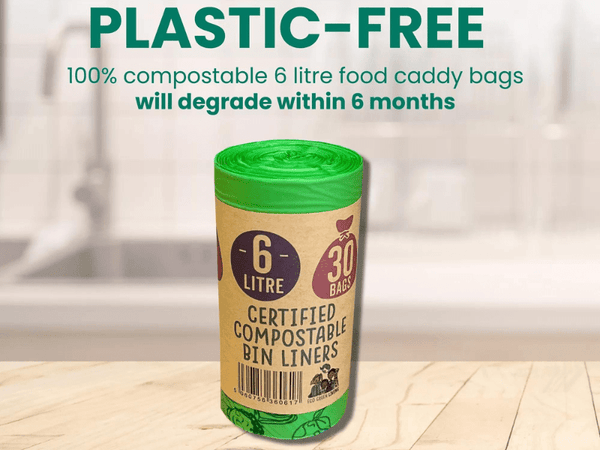 Eco Green Living - Kompostierbare kleine Mülltüte 6 Liter