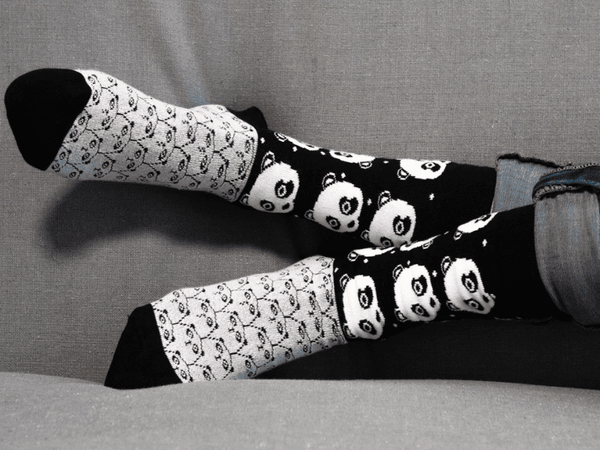 Natural Vibes - Socken mit Tiermotiv - Panda