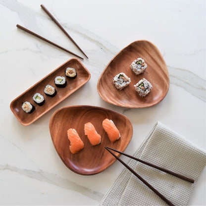 Paar Essstäbchen aus Khaya Holz - Khaya | Natural Wood Tableware - Essstäbchen | Waya