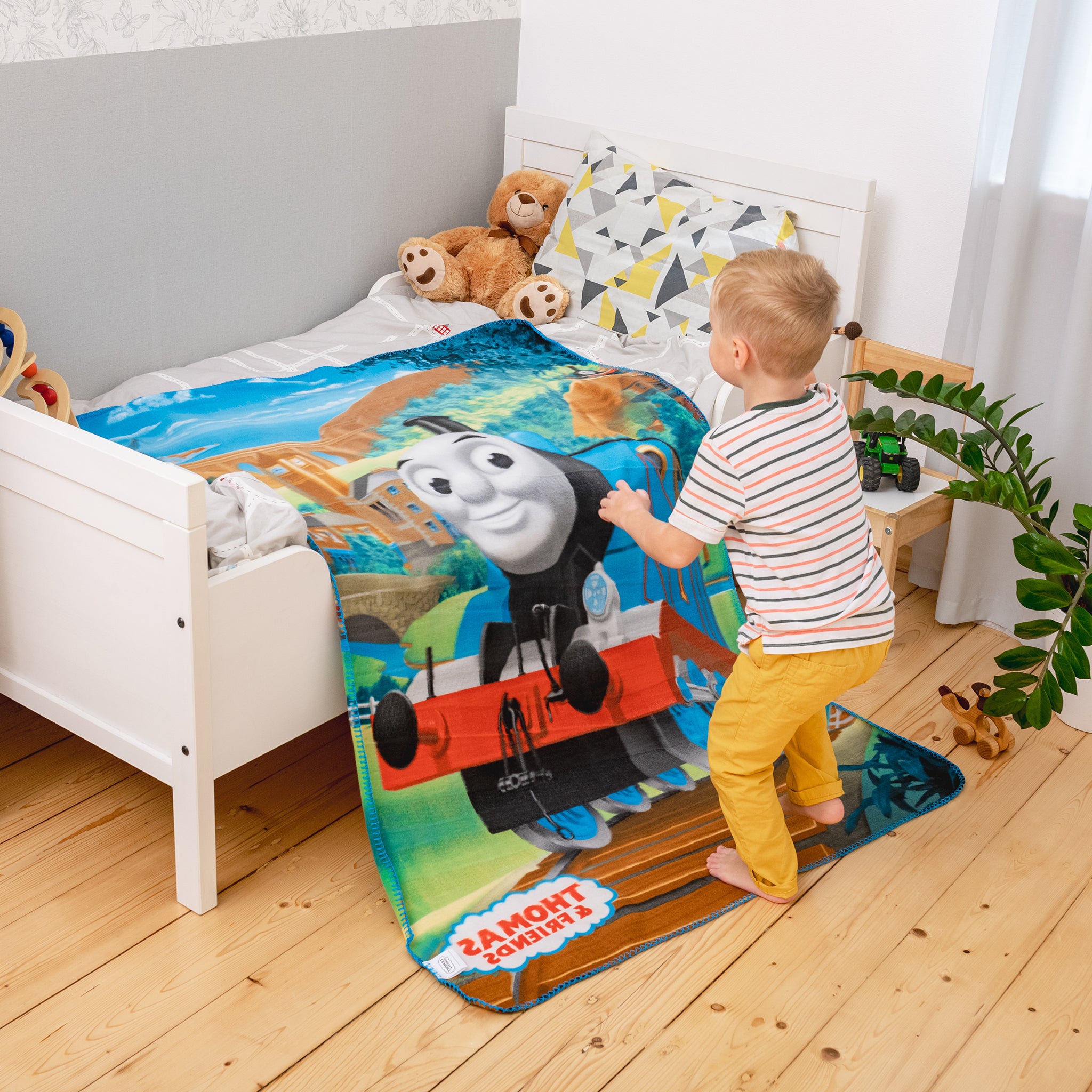 Thomas The Train Blanket Fleece Thomas Blanket 100cm X 150cm Nistlen Uk