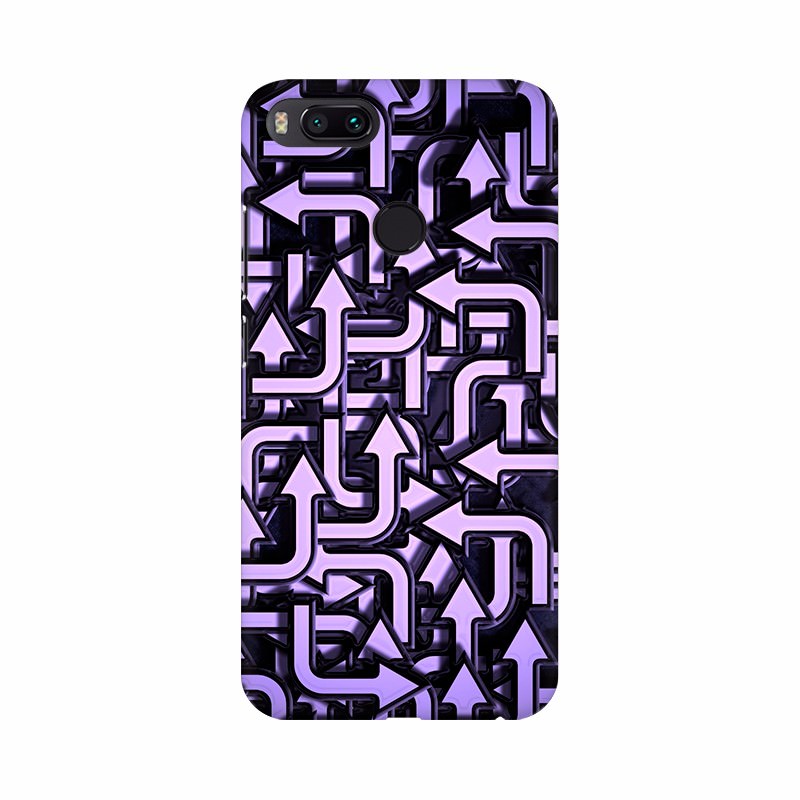 Purple Color Arrow Design Mobile Case Cover