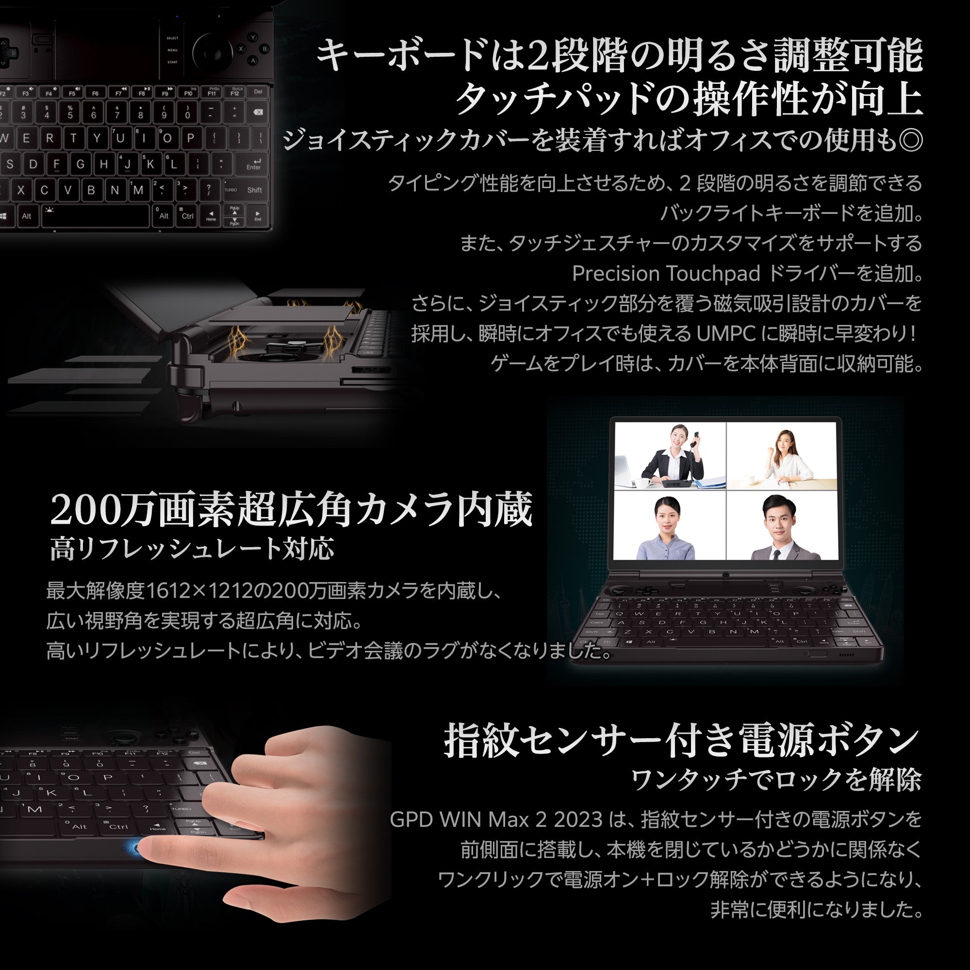 GPD WIN Max 2 2023 Ryzen 7000シリーズ