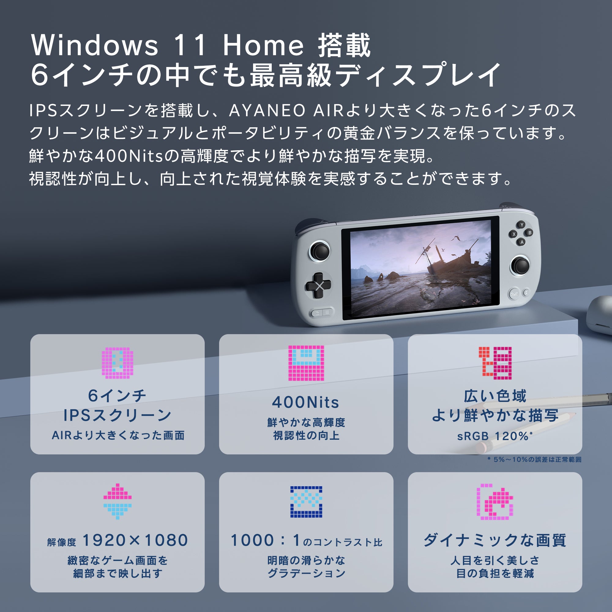 AYANEO AIR Plus Ryzen 6800U 32GB/2TB スターライトブラック