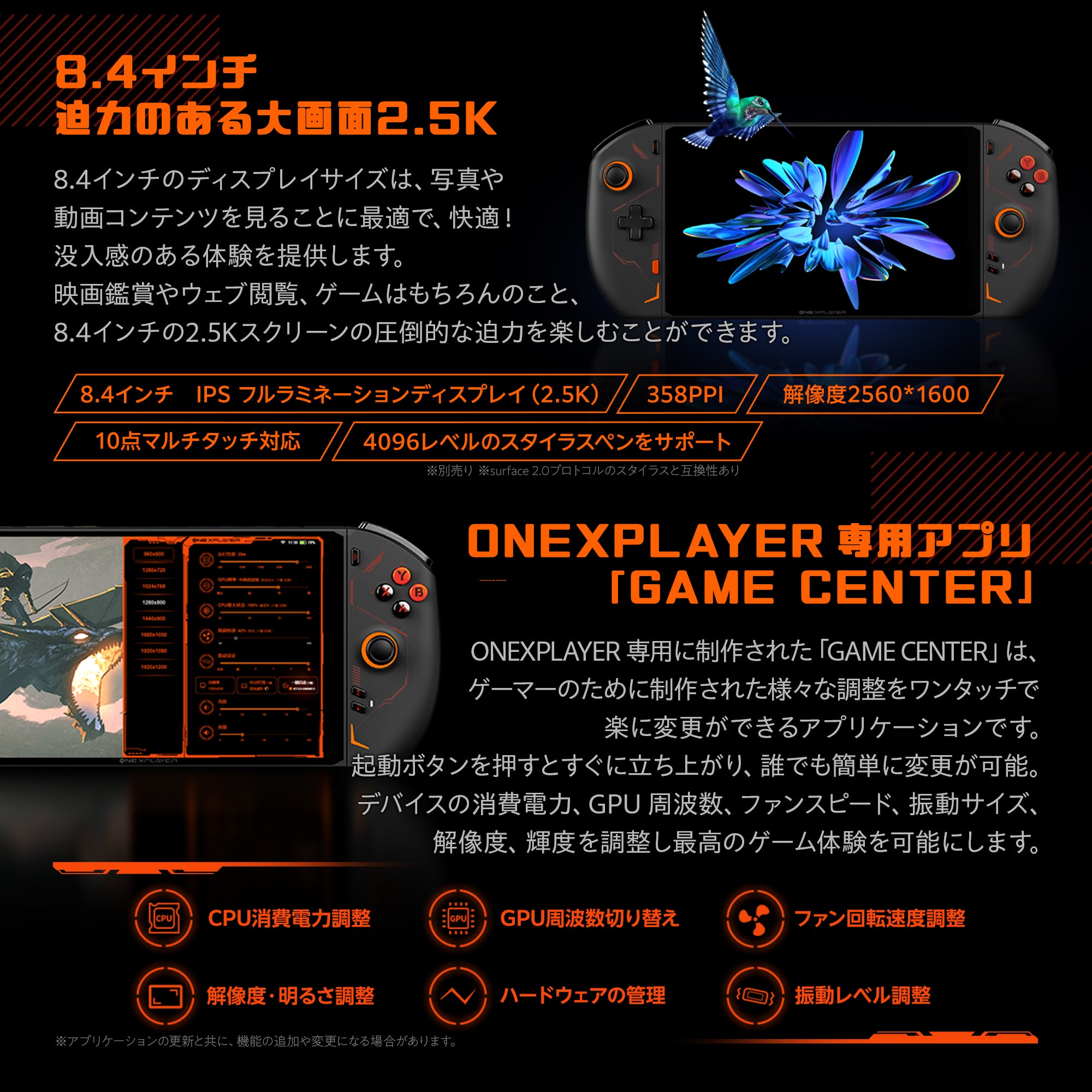 ONEXPLAYER 2 ミッドナイトブラック Ryzen™ 6800U