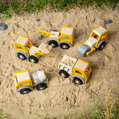 Mini Construction Vehicles in sandpit