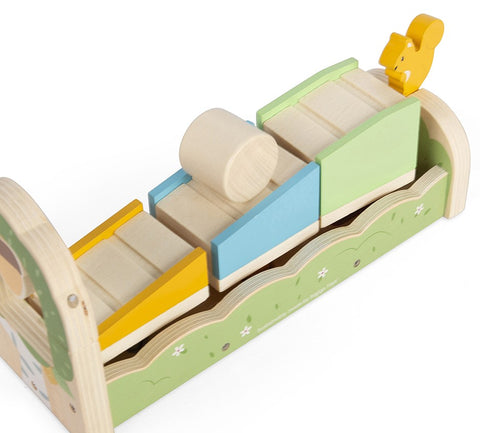 Squirrel Ramp Sorter wood & silicone toy