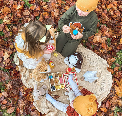 Children having a teddy bear's picnic